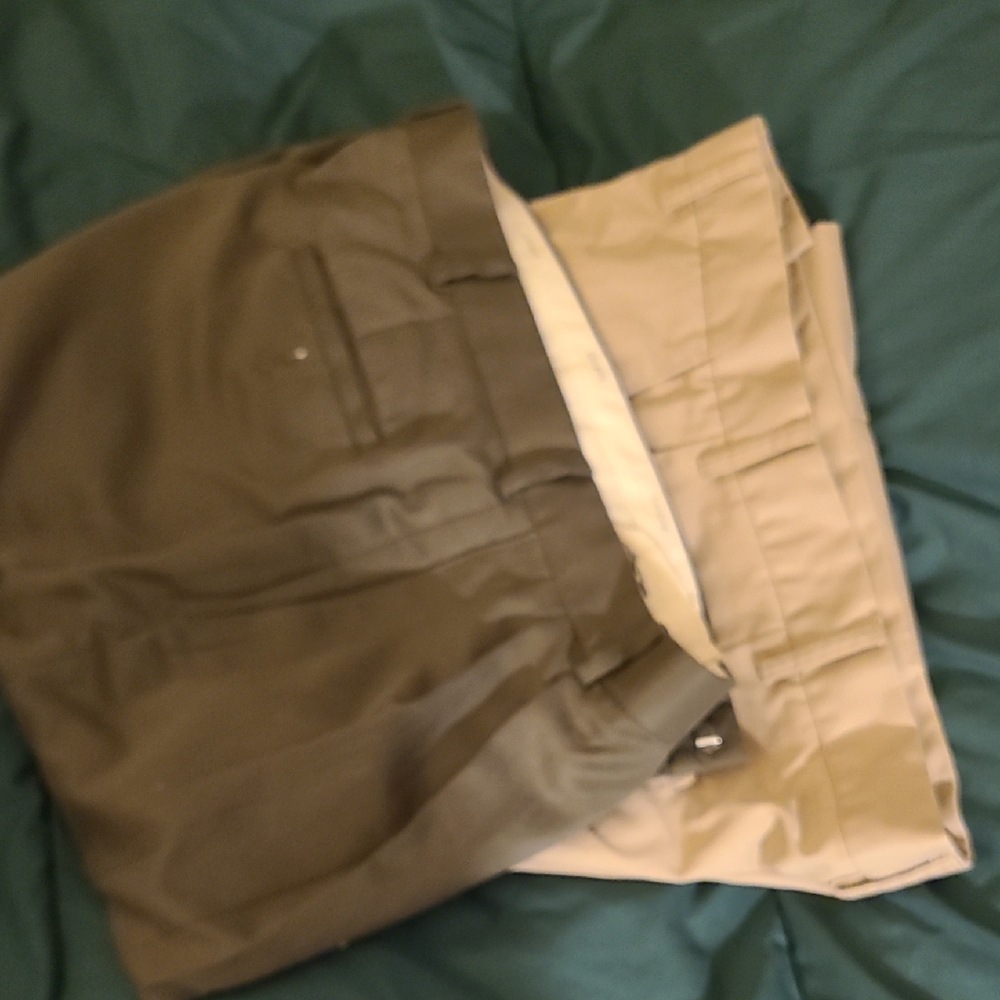Savane Men's Khaki and Brown Chinos